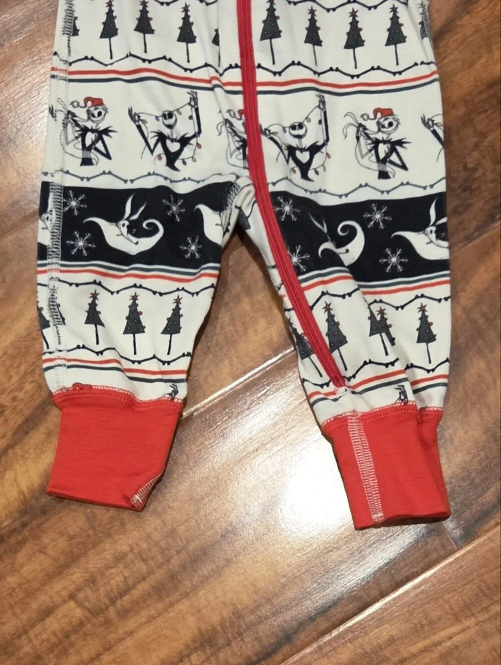 Hanna Andersson 3-6 Months Nightmare  Before Christmas One-piece Pj Romper